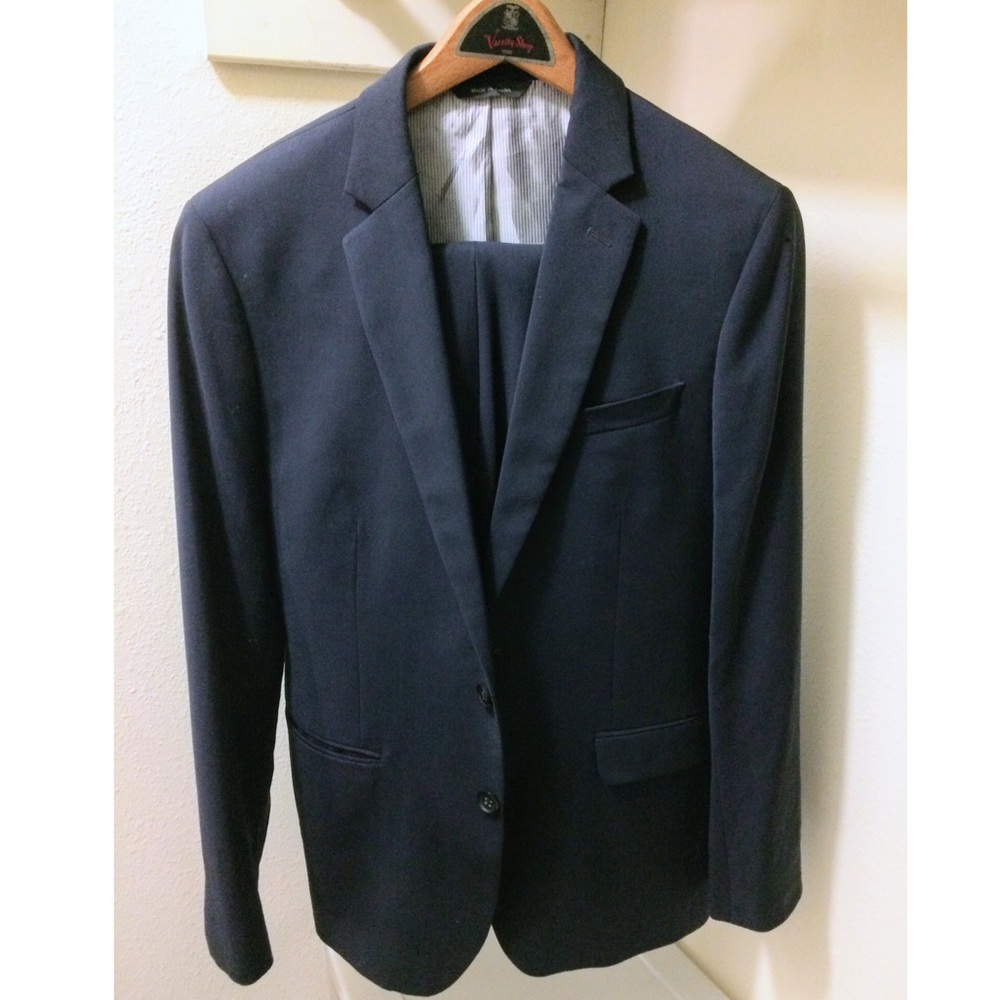 BR Modern Slim Fit Suit + Pants (Navy 38R/30x32)